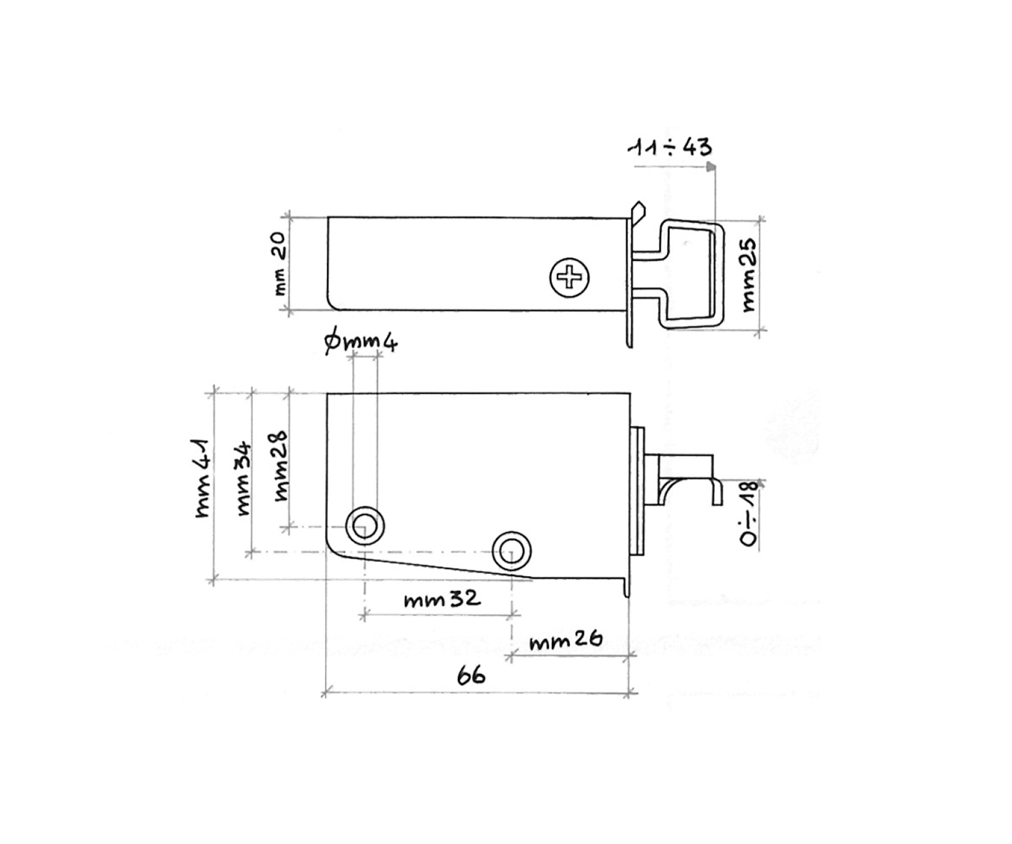 0415 <BR/>Nylon cabinet hanger - Image 2